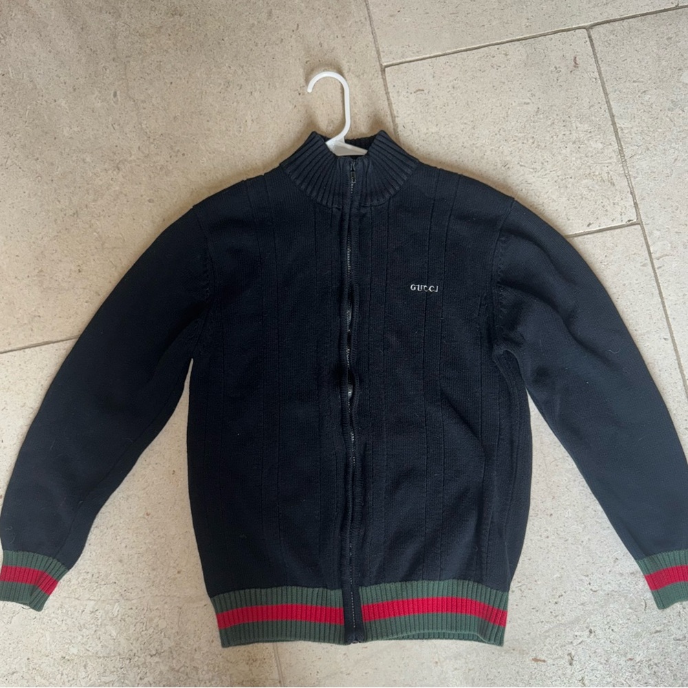 Authentic Gucci Turtle Neck Knitted Jacket. Size … - image 1